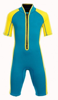 ADS005 manufacturing children's wetsuit style design one-piece wetsuit style 2MM custom-made short-sleeved wetsuit style wetsuit center front view